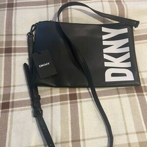 DKNY Black and White Crossbody Bag